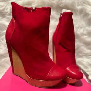 Red Suede Boot